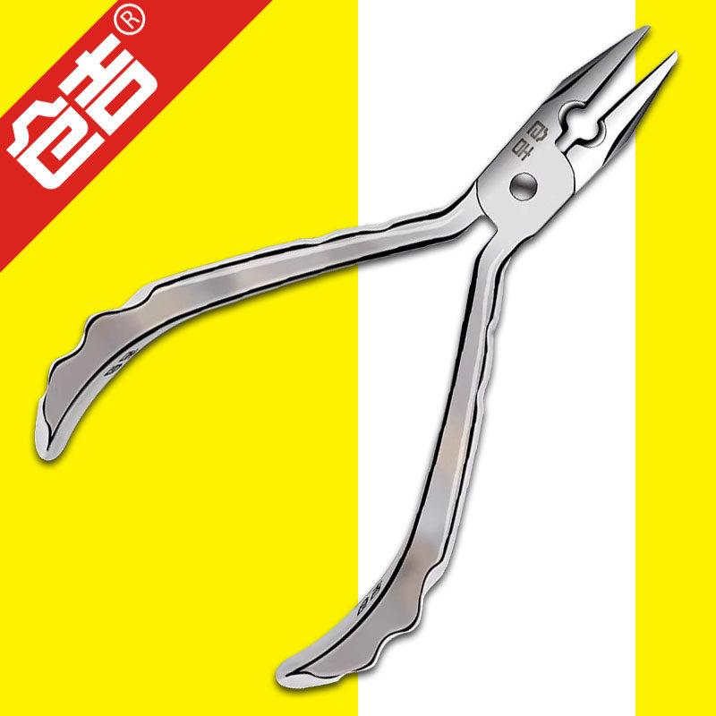 仓吉不锈钢绑钩钳子绑线工具钳多功能老虎钳取钩钳平口子线尖嘴钳
