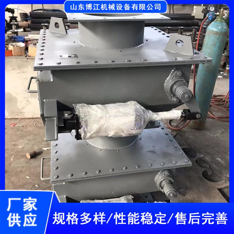 双层双开重力翻板卸灰阀单门锁风翻板阀圆口方口重锤卸料阀