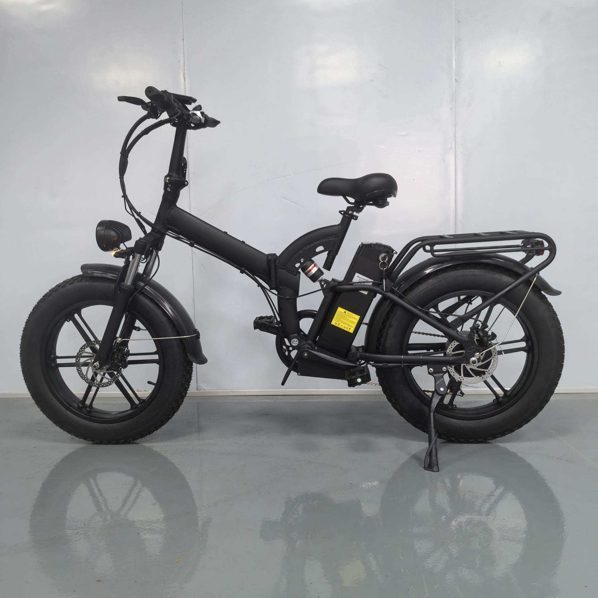 ebike工厂20寸折叠雪地胖胎电助力自行车成人变速雪地电动自行车
