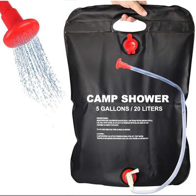 20L Camp Shower Bag Solar Energy Heated Portable Folding Out