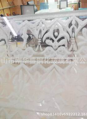 酸洗蚀刻深雕钢化艺术装饰压花透明色玻镜子玻璃