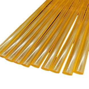 琥珀色高温热熔胶条 PA电子高温胶棒厂 黑色聚氨酯150°热熔胶棒