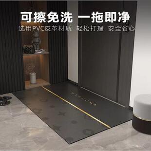 风皮革入户地垫高级感玄关进门防水防滑耐脏可擦免洗门垫 轻奢经典