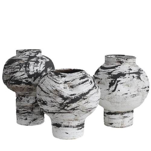 新中式侘寂风搭配民宿酒店景德镇手工陶艺陶瓷花瓶复古粗陶罐插花