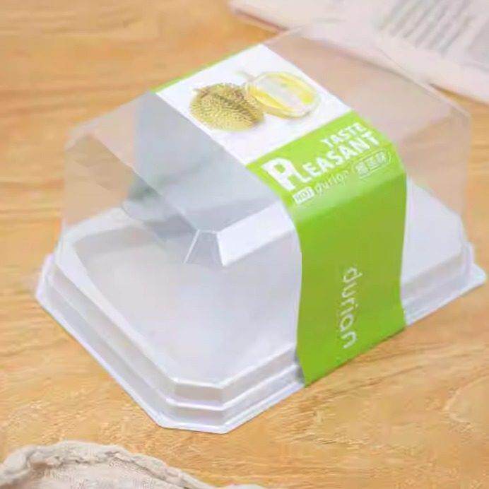 三角蛋糕盒榴莲芒果季千层切件打包盒8寸切块盒子慕斯蛋糕包装盒