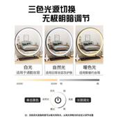 镜子化妆镜台式 led灯桌面带灯补光充电梳妆台可旋转网红美妆ins风
