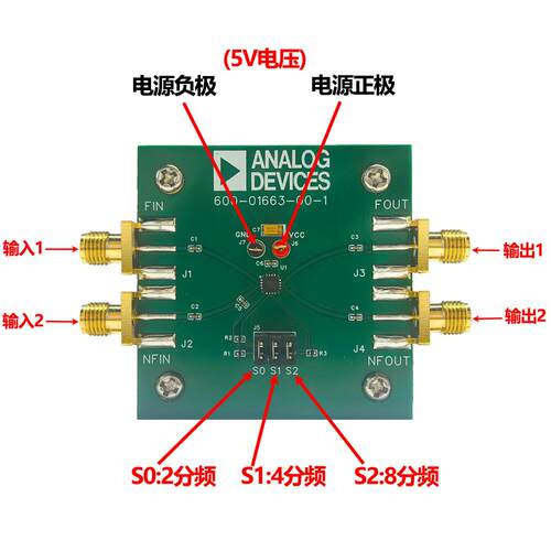 HMC862A 0.1GHz-24GHz低噪声可编程分频器射频宽频带高频