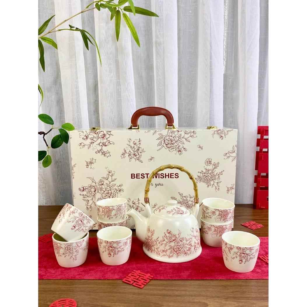 高档实用新婚礼物送新人结婚订婚伴手礼品新娘陪嫁茶具套装闺蜜