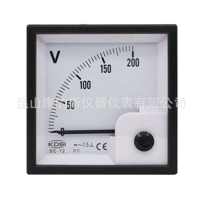 KDSI指针式交流电压表BE-72AC200V整流式方形电工仪表