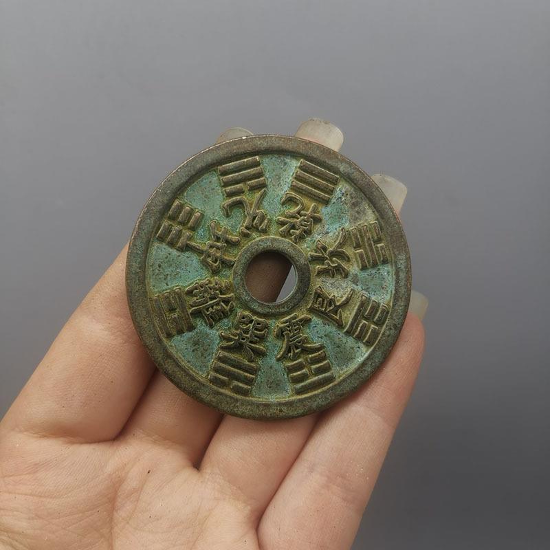 玩仿杂件铜摆件做旧铜古铜花钱币器古收藏地摊货源.