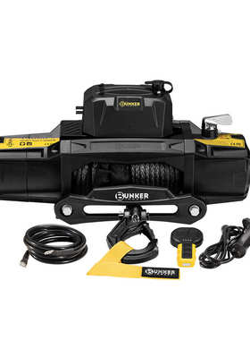 BUNKER INDUST IP67防水13000磅越野脱困绞盘无线控制电动绞盘