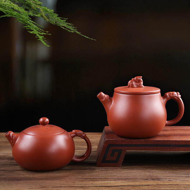 宜兴紫砂壶茶具套装茶壶单人家用泡茶壶朱泥原矿大红袍西施壶单壶