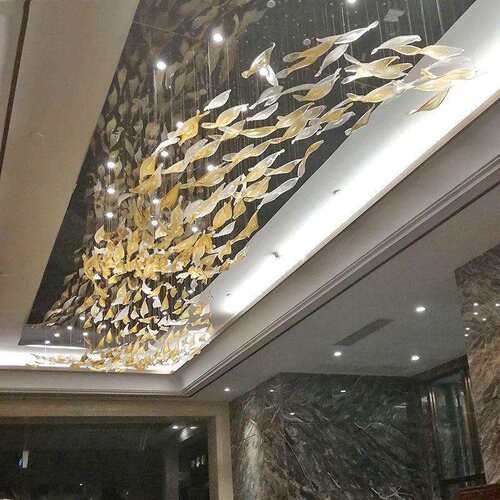 跨境非标LED工程水晶吊灯宴会厅售楼部沙盘KTV酒店大堂扭扭吊灯