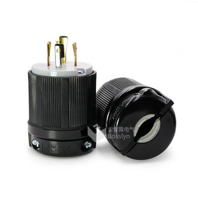 直销NEMA L14-20P 美式工业插头 美规发电机插头20A 125V/250V