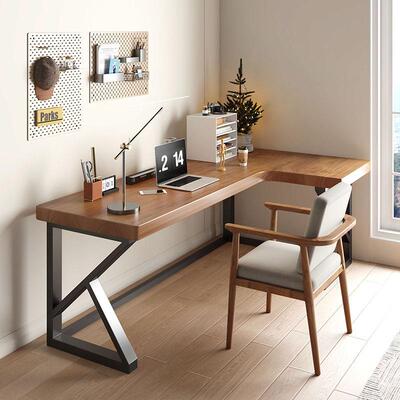 现在简约实办公桌家CR-9531学生电脑学习桌书房桌宿舍转木角书桌