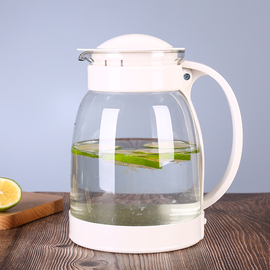 玻璃凉水壶耐热高温防爆大容量，家用凉白开水果汁杯茶壶套装冷水壶