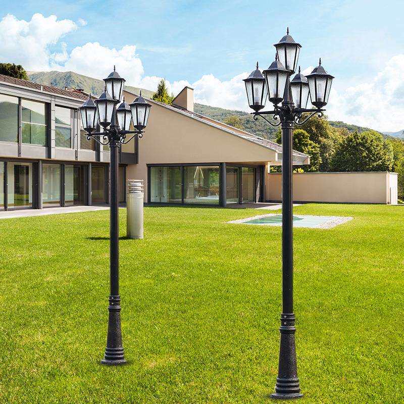 防水路灯室外欧式复古led景观别墅灯户外花园小区庭院高杆家用灯