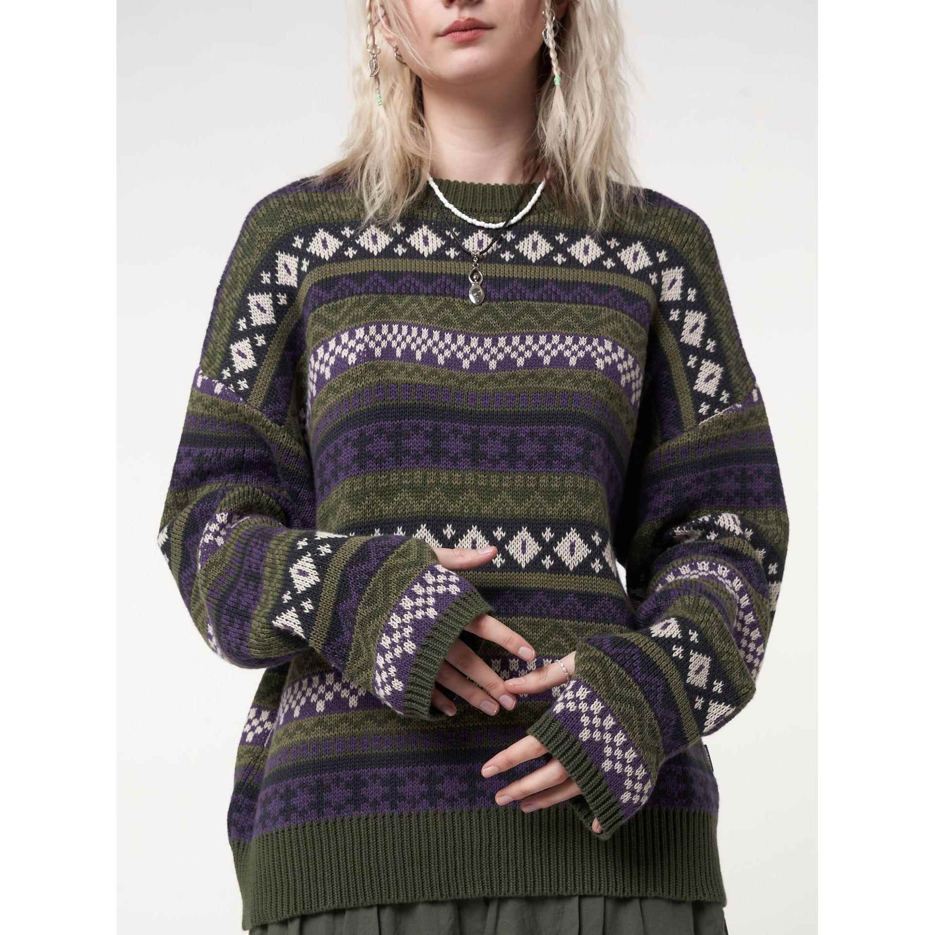 wind of sweater loose thread sweater winter sweater knit