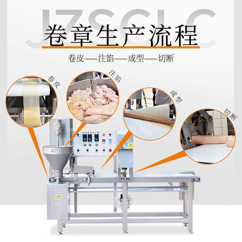 赣云卷章机全自动肉卷成型机潮汕卷章机腐皮肉卷成型机湖北肉卷机