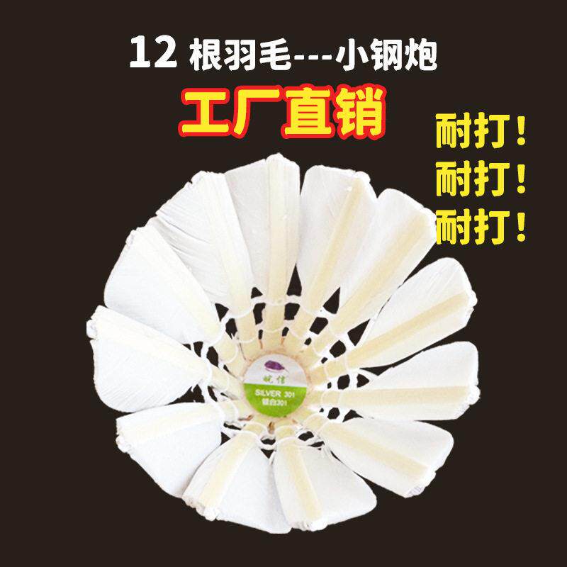 12 根羽毛小钢炮皖信工厂特别推荐价比休息娱乐训练羽毛球便宜