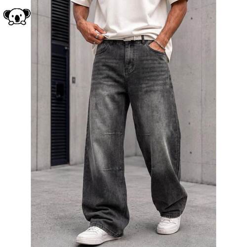 Men Daily Outfits Denim Pants美式复古牛仔裤