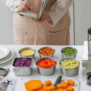 宝鲜宝辅食盒芬兰INSABROO可蒸煮蛋羹不MXHK锈钢保储存盒外出辅食