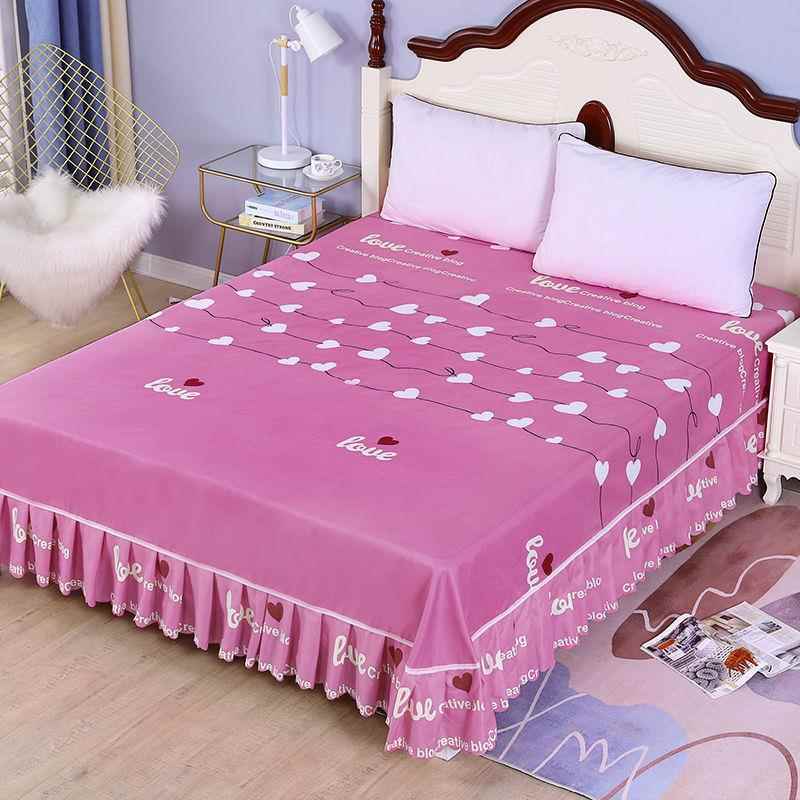 防滑床笠磨毛防滑韩版床裙床罩单件席梦思保护罩床单不敏一