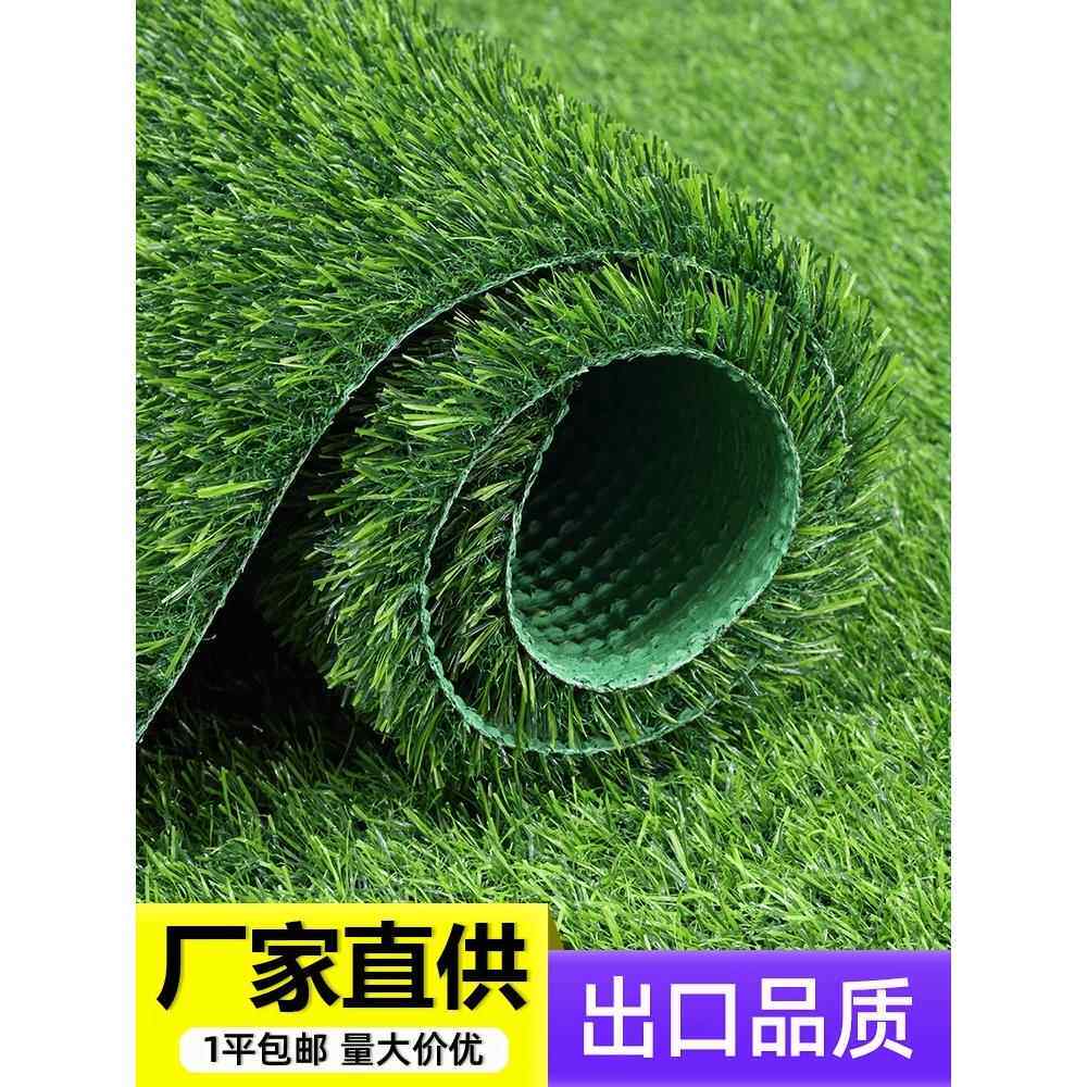 塑料彷真草皮墙面装饰带土人造工地毯绿化生庭院造景地垫户外草坪