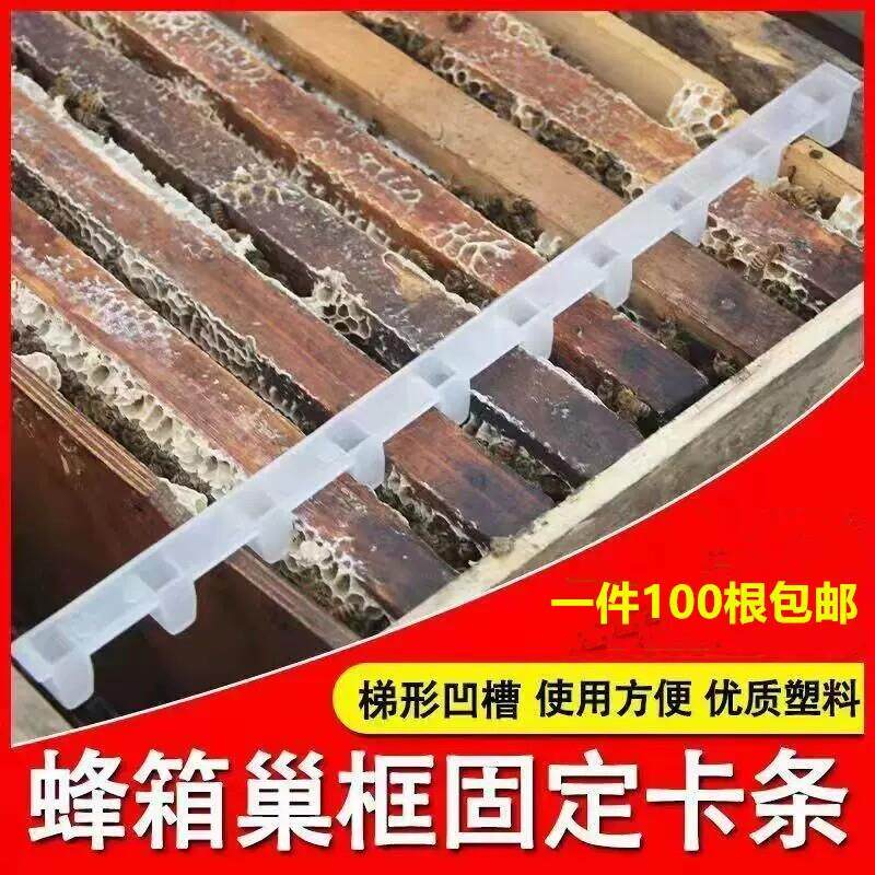 蜂具蜂箱塑料巢框卡条养蜂转场卡巢框用蜜蜂卡框器一件100根包邮