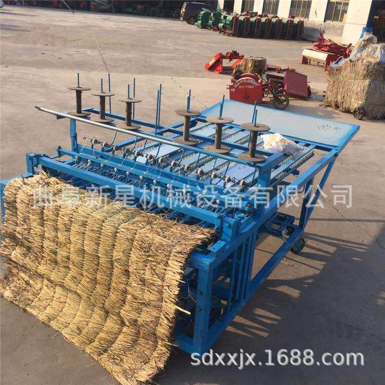 苗木包裹草帘机电动芦苇编织苇帘机参数砖坯覆盖蒲帘机