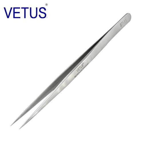 VETUS原装高精密镊子ST-11不锈钢防磁防酸尖头多功能钟表维修工具