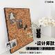 设计师款 饰图钉板 带边框软木板软木照片墙板留言板宿舍桌面收纳装