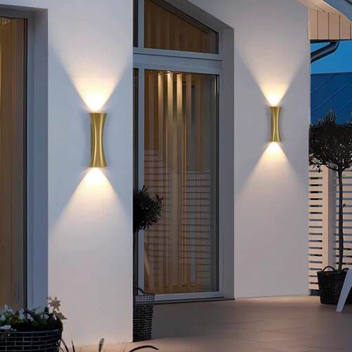 led户外壁灯防水10w别墅大门露台灯围墙走廊过道柱子上下发光壁灯