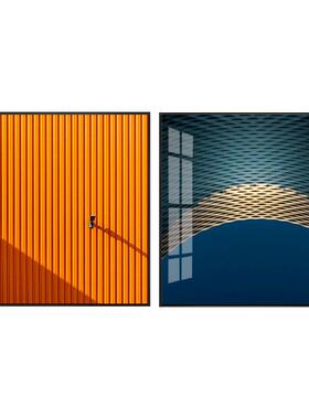 工业风建筑装饰现代简约挂画墙创画B-564餐厅客厅玄意关北欧轻画