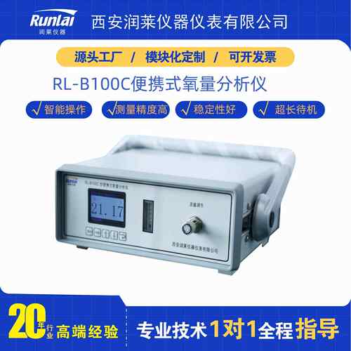 厂家供应氧含量分析仪高精度便携式氧气检测仪智能常量氧分析仪