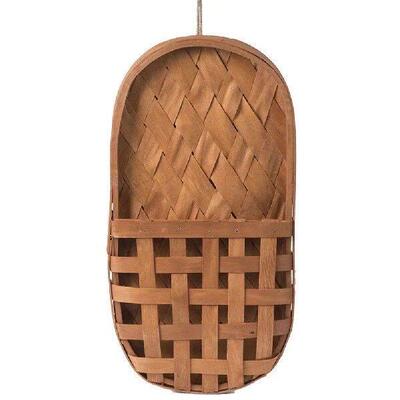 8.86inchx1.57inchx17.32inch Wooden Hanging Basket Indoor