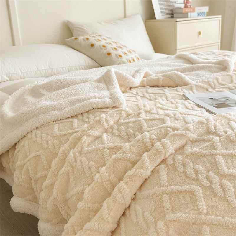 绒毛毯塔芙绒毯子四季通用2025新款加绒毛毯午休盖毯通用高级纯色