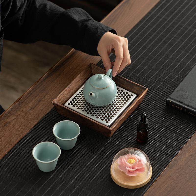汝窑旅行茶具套装家用功夫户外便携式喝茶2025新款盖碗茶杯茶壶图片
