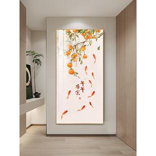 挂画 饰画现代简约走廊尽头壁画大吉大利寓意好 新中式 入户玄关装