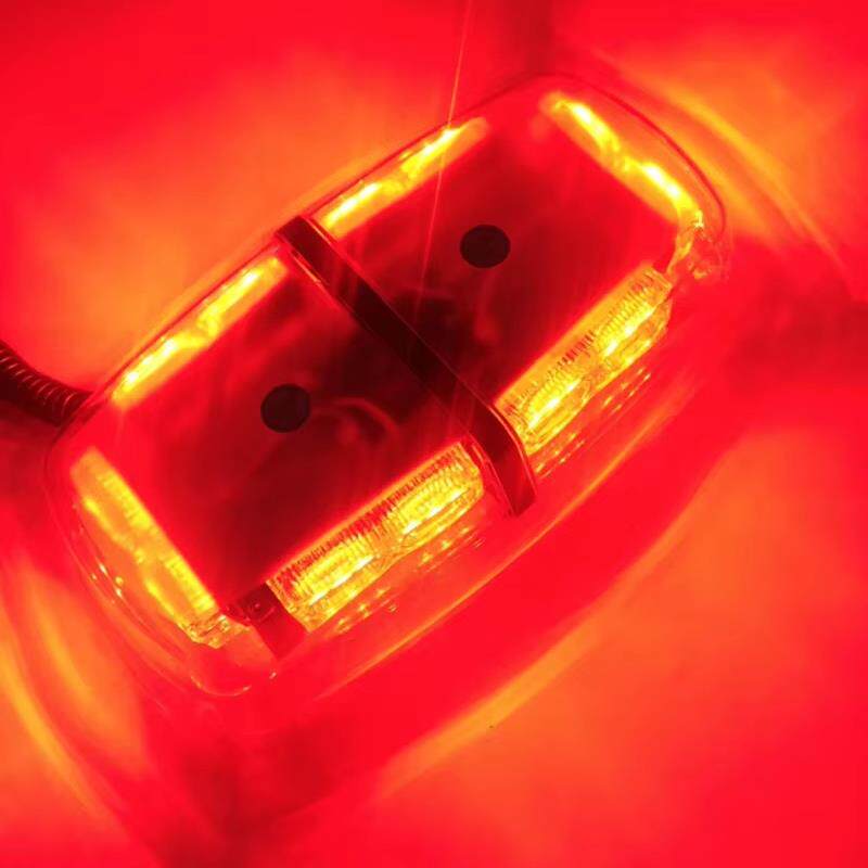 汽车灯条车顶应急灯红白黄多色可选12V-24V闪光灯18W警示LED灯