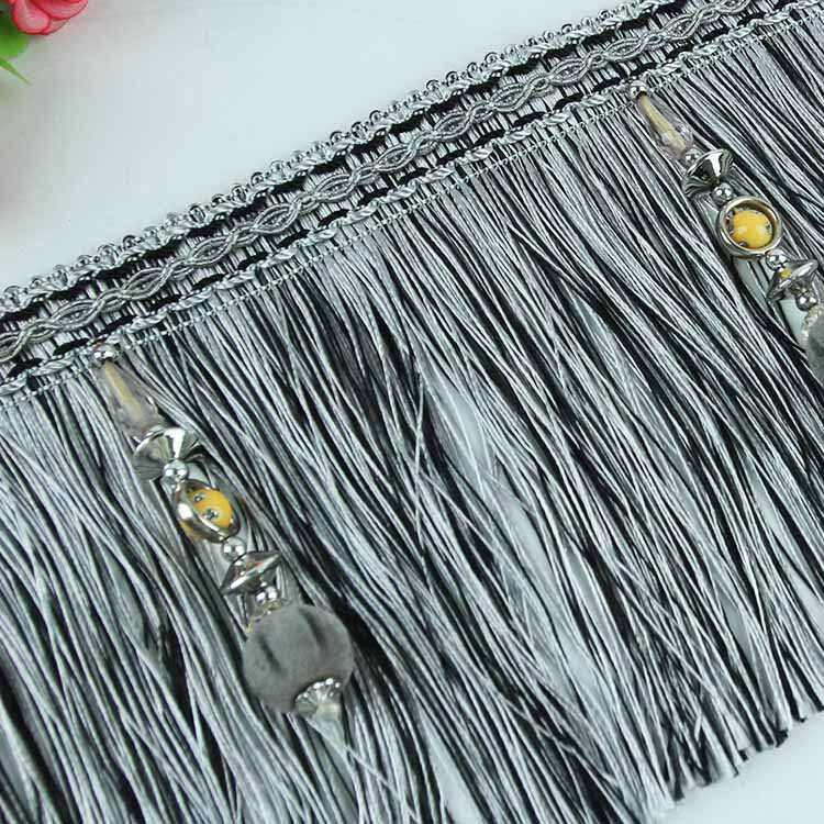 龙须吊珠窗帘花边工厂店窗帘配件辅料家纺辅料龙须花边流苏花边