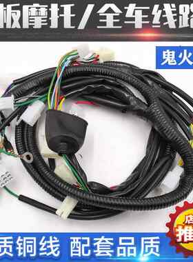 踏板助力摩托车全车线仿鬼火125鬼火一代GY6全车大线路电缆线总成