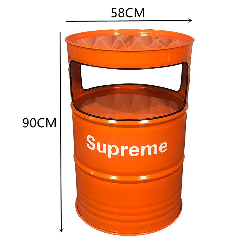 铁艺茶几桌椅组合沙发工业风油桶桌椅奶茶店办公室休息区酒吧卡座