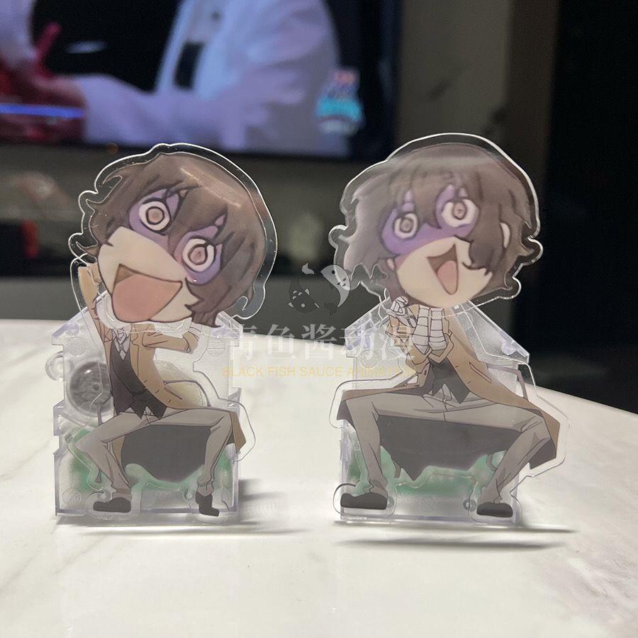 文豪野犬周边动漫立牌摆件太宰治电动摇头摆件人间失智二次元弹簧