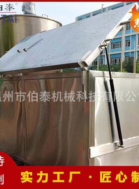 食品卫生级方形加热槽加热罐加热缸热水槽蒸汽电加热液压轻松掀盖