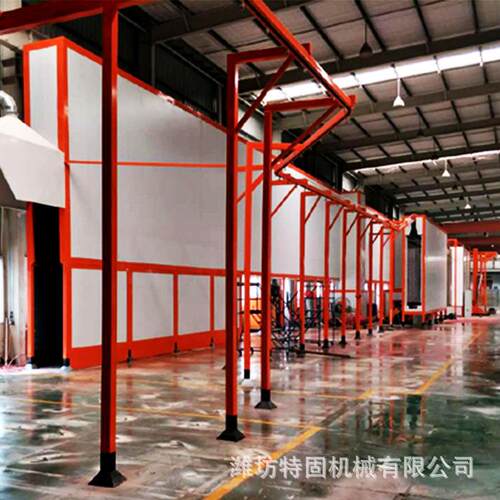 加工柜体喷塑线 静电喷涂设备 洗衣机空调外壳自动手动喷涂流水线