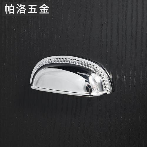 法式轻奢壳黄子铜抽屉小拉手银色鸽蛋奶风油现代橱贝柜衣柜CG-D21