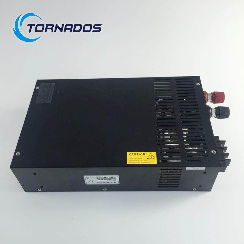 3000W48V工控步进电机马达直流电源0-48V可调开关电源S-3000-48