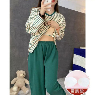 长款 宫廷风长袖 性感蕾丝大码 2024新款 睡裙春秋家居服 棉睡衣女款