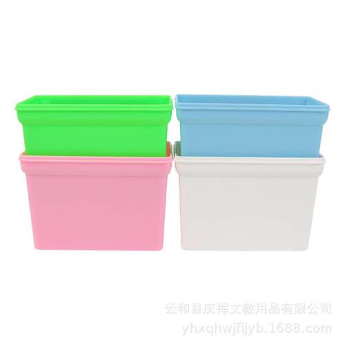 厂家直供办公家用文具塑料置物笔筒 儿童涂鸦板多功能磁性收纳盒